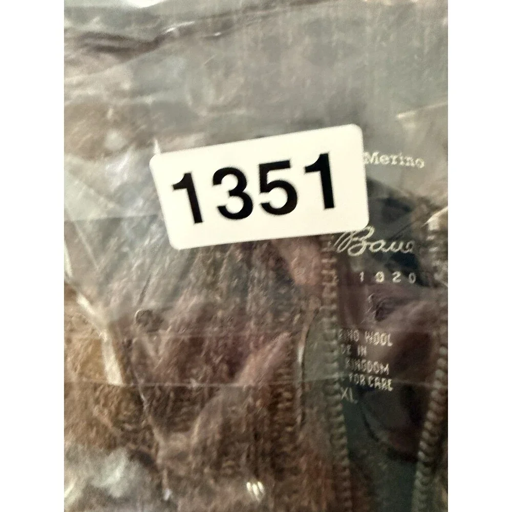 Eddie Bauer Sweater Mens XL 100% Merino Wool 1/4 Zip Mock Neck Knit Brown - Picture 13 of 13
